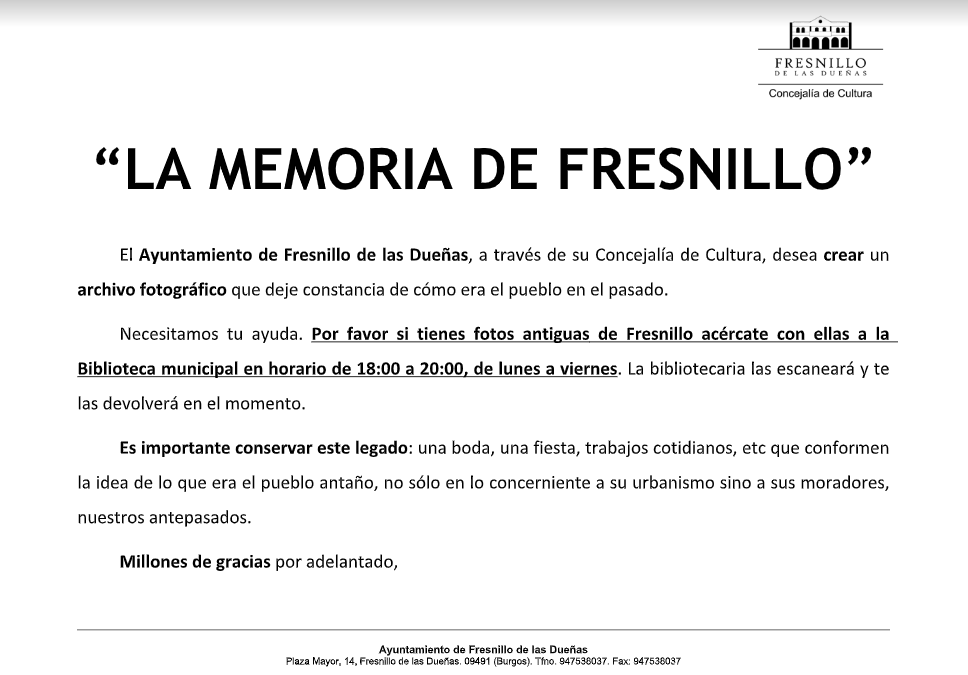 LA MEMORIA DE FRESNILLO